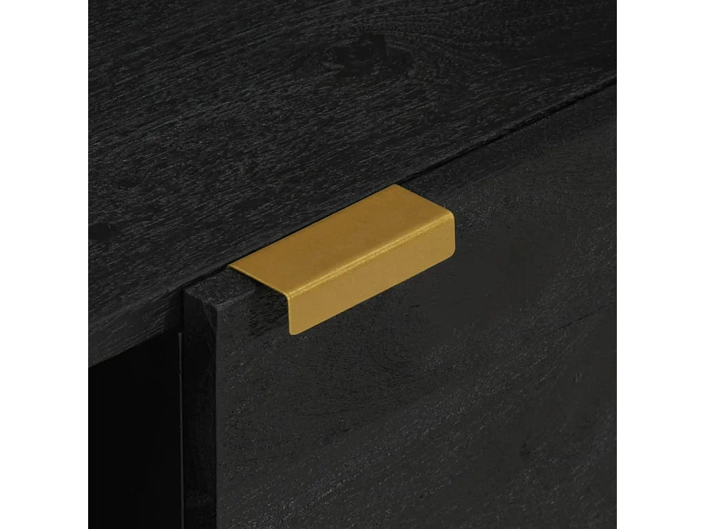 Table basse noir 100x54x40 cm bois d'ingénierie