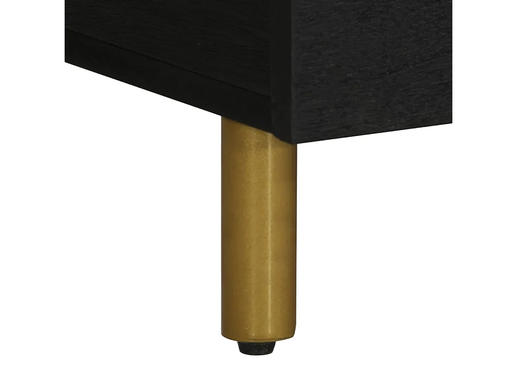 Table basse noir 100x54x40 cm bois d'ingénierie