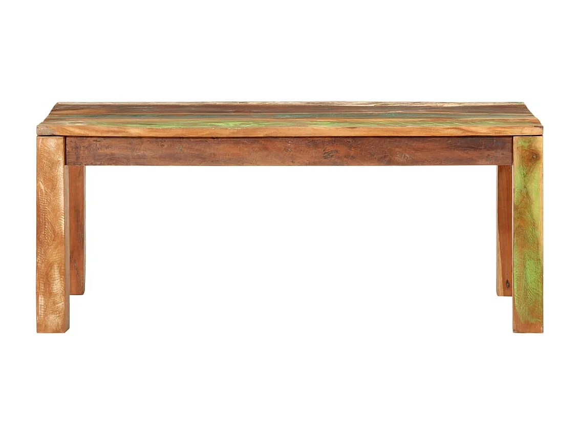 Tavolino da Salotto 100x55x40 cm in Legno Massello di Recupero