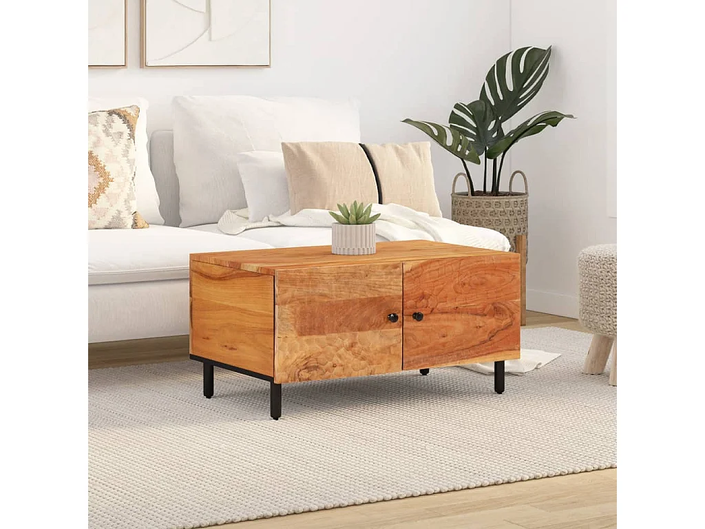 Couchtisch 80x50x40 cm Massivholz Akazie