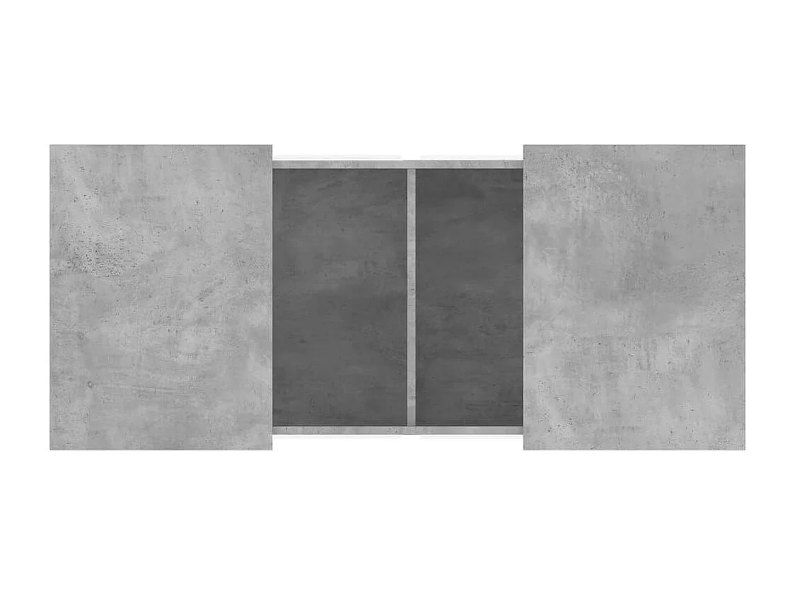 Mesa de centro 80x55x40 cm derivados de madeira cinza cimento