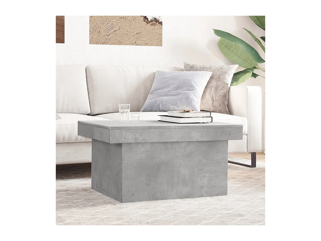 Couchtisch Betongrau 80x55x40 cm Holzwerkstoff