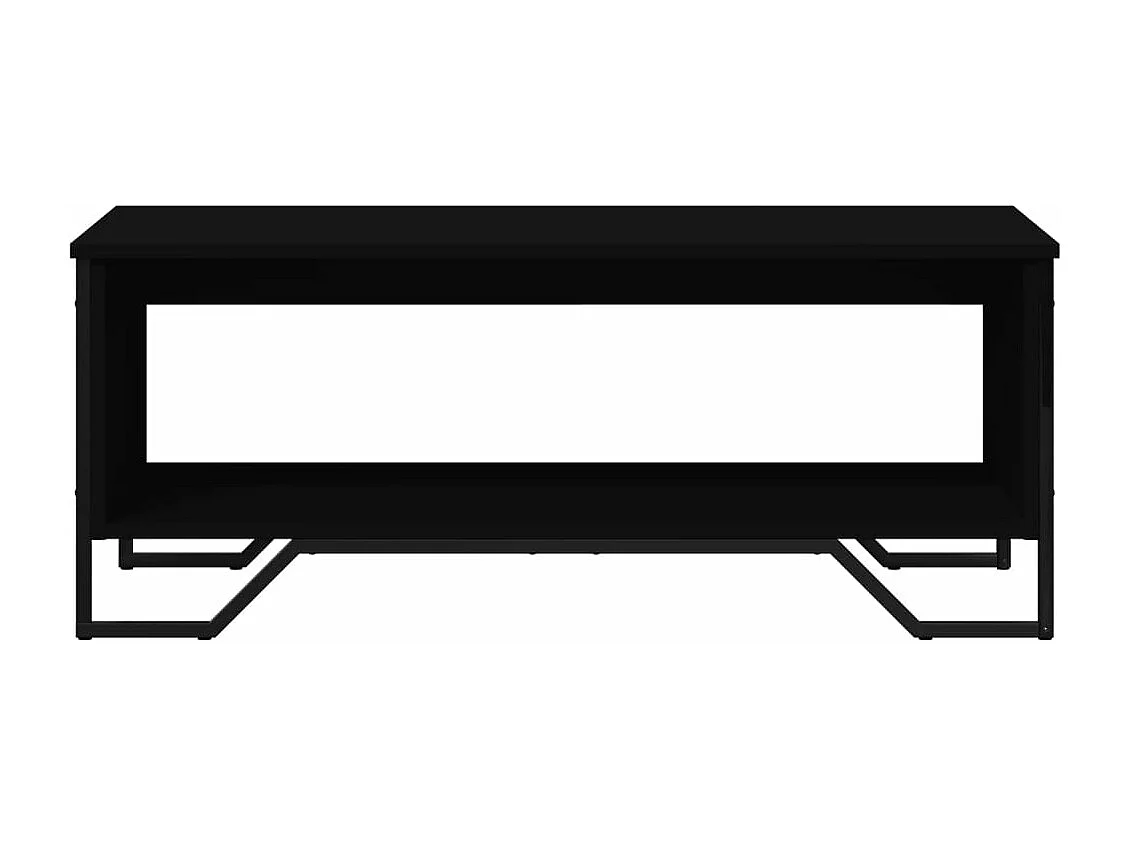 Tavolino da Salotto Nero 100x51x40 cm in Legno Multistrato