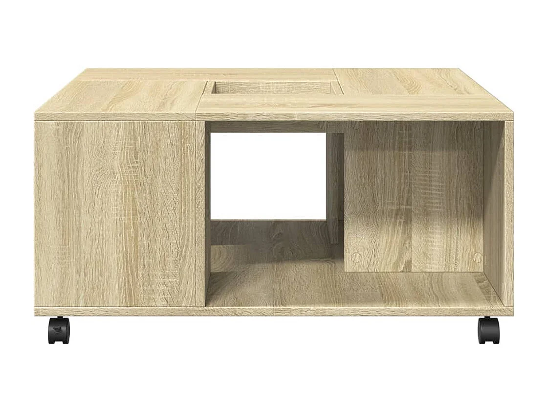 Tavolino da Salotto Rovere Sonoma 80x80x40 cm Legno Multistrato