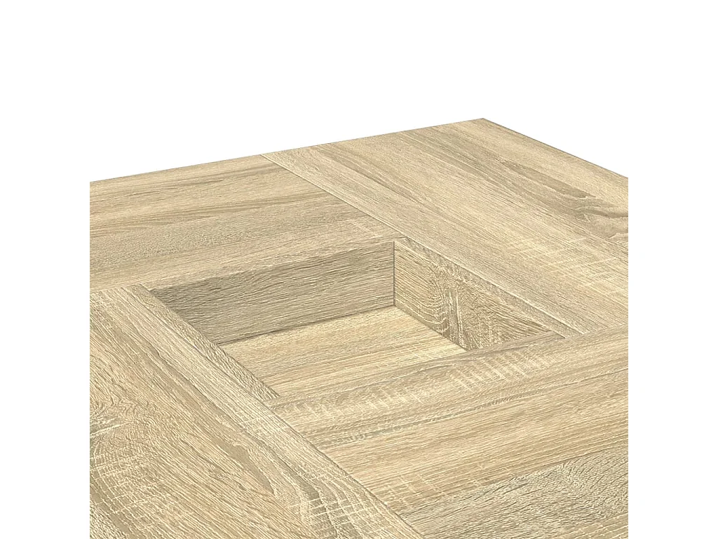 Tavolino da Salotto Rovere Sonoma 80x80x40 cm Legno Multistrato