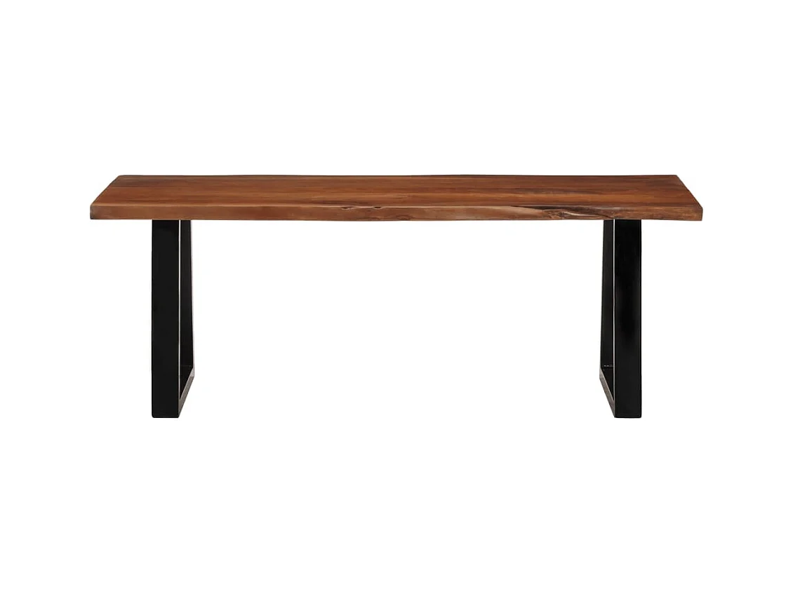 Table basse marron miel 110x55x40 cm bois massif d'acacia