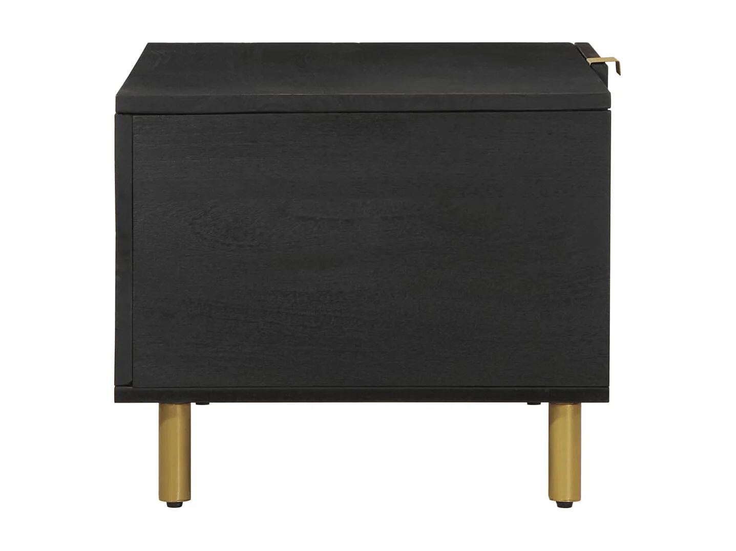 Tavolino da Salotto Nero 80x50x40 cm in Legno Multistrato