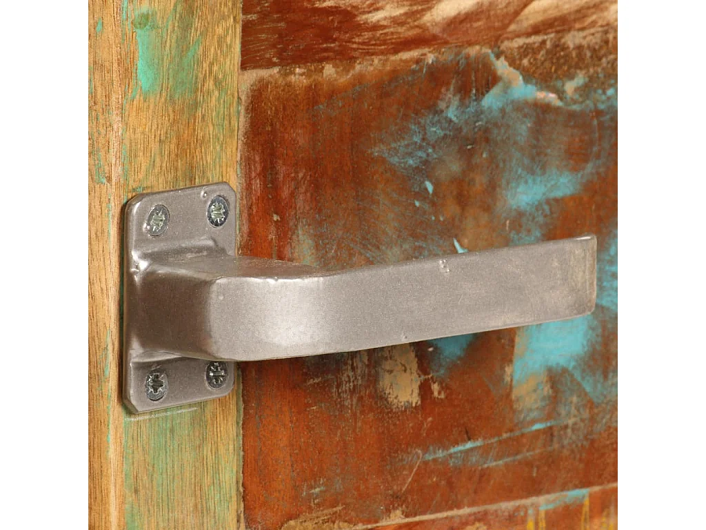 Tavolino da Salotto 85x55x40 cm in Legno Massello di Recupero