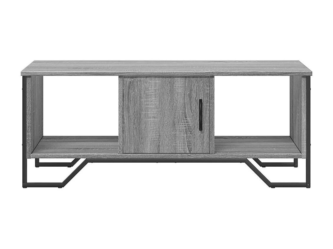 Table basse sonoma gris 100x51x40 cm bois d'ingénierie