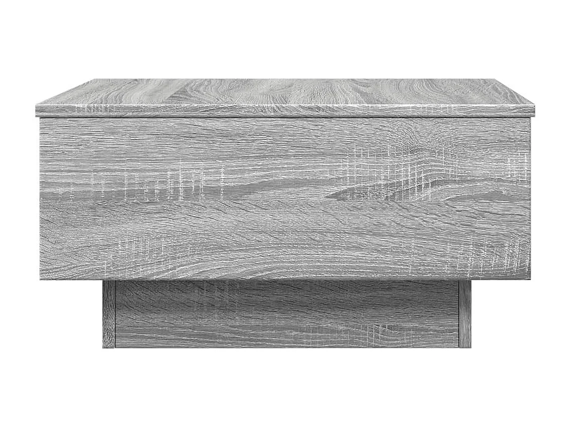 Mesa de centro madera contrachapada gris Sonoma 60x45x31 cm