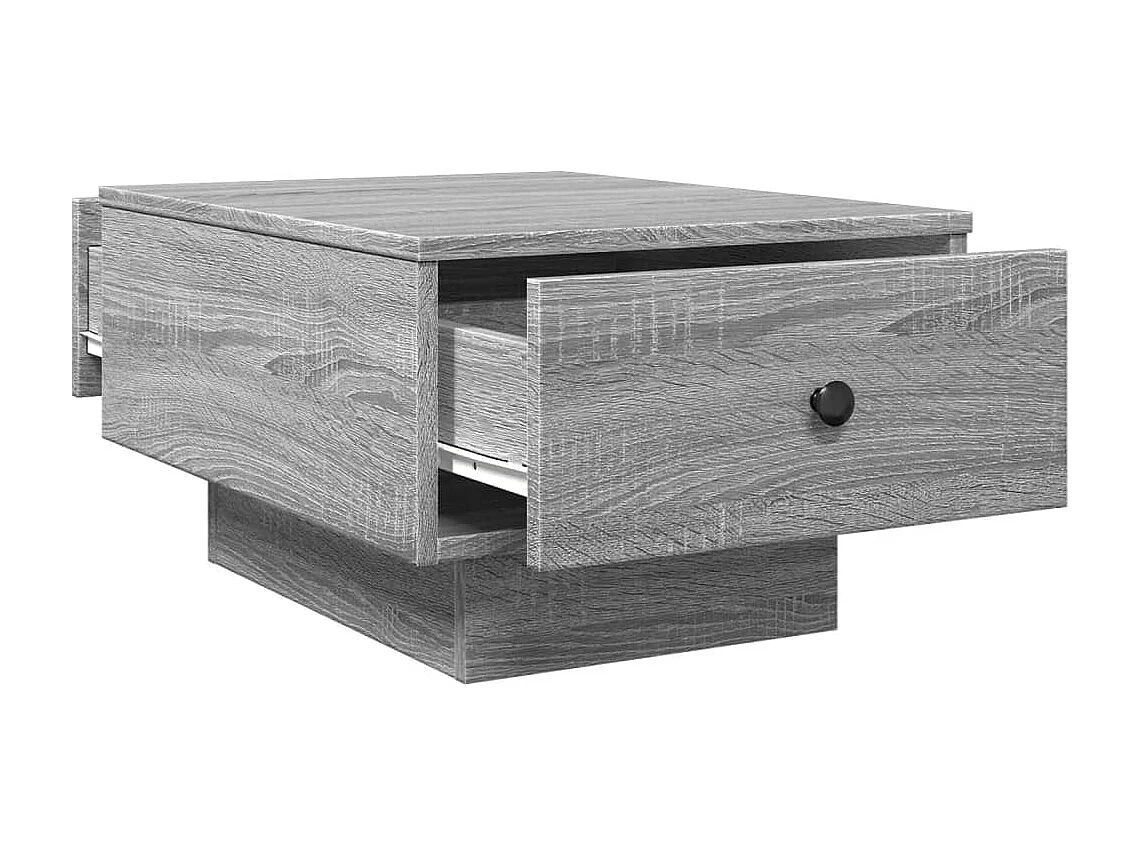 Table basse sonoma gris 60x45x31 cm bois d'ingénierie