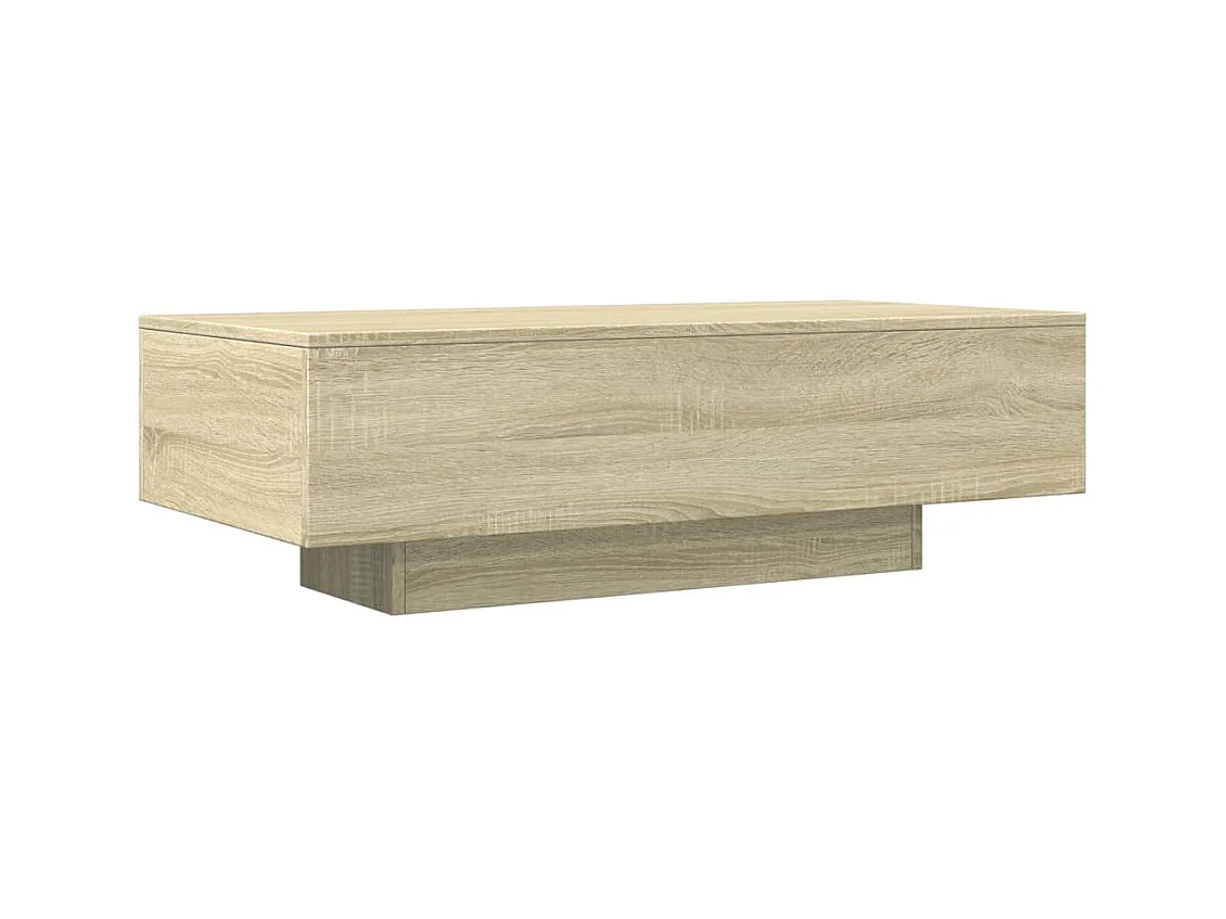 Table basse chêne sonoma 100x49,5x31 cm bois d'ingénierie