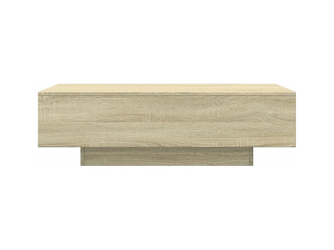 Table basse chêne sonoma 100x49,5x31 cm bois d'ingénierie