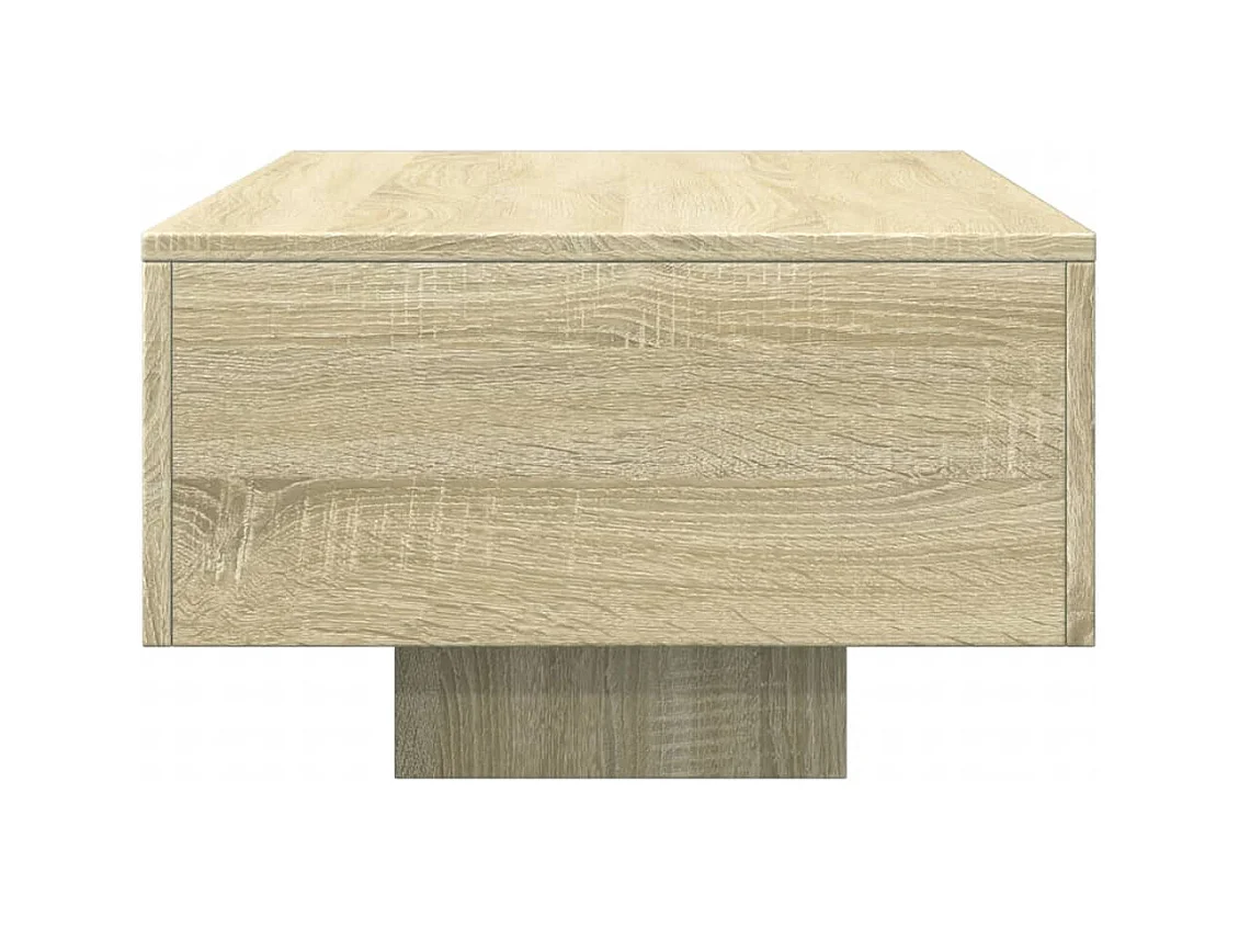 Table basse chêne sonoma 100x49,5x31 cm bois d'ingénierie