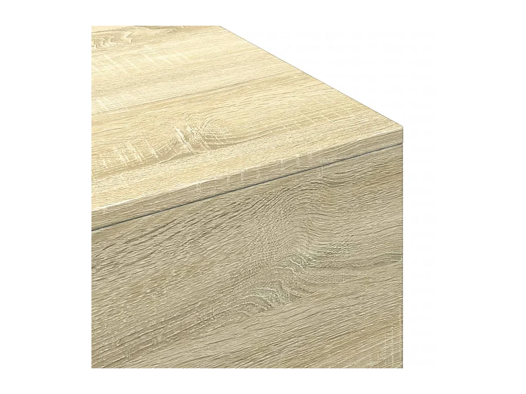 Table basse chêne sonoma 100x49,5x31 cm bois d'ingénierie