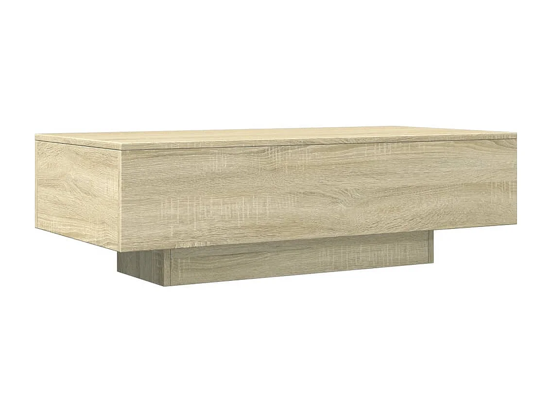 Table basse chêne sonoma 100x49,5x31 cm bois d'ingénierie