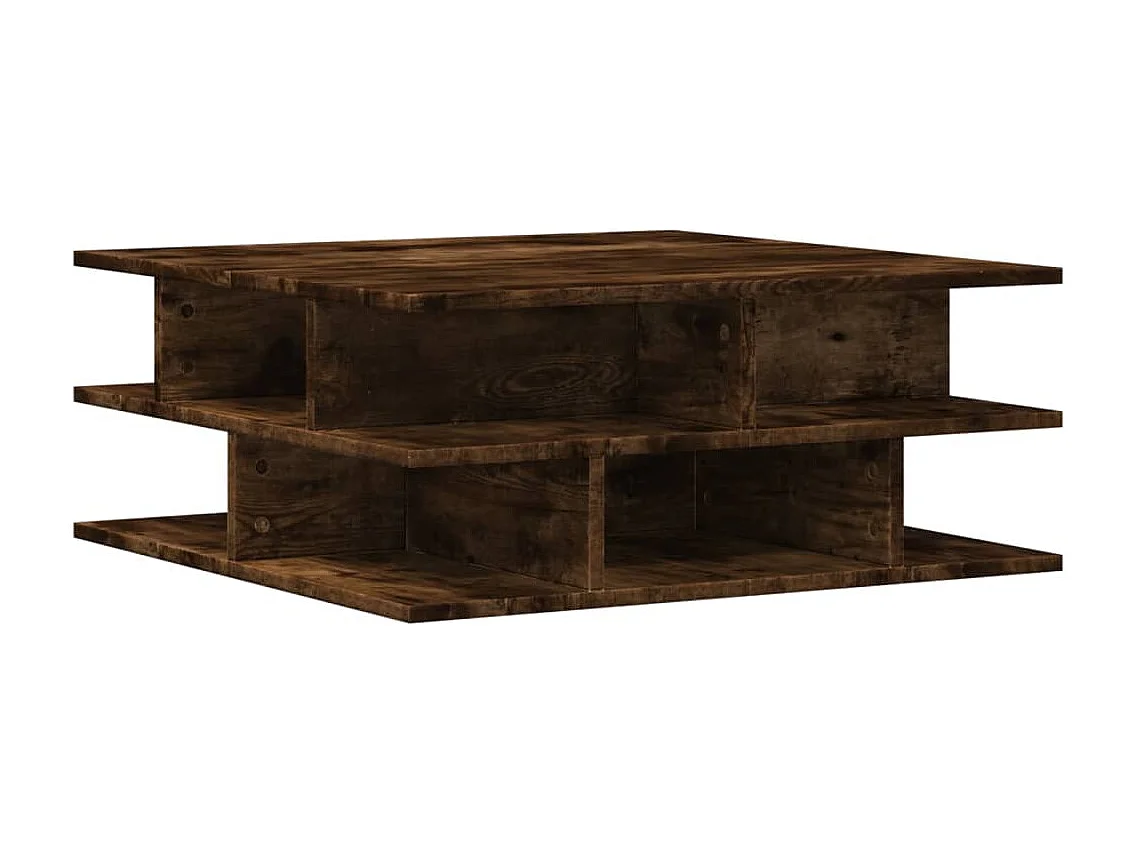 Mesa de centro 70x70x29 cm derivados de madeira carvalho fumado