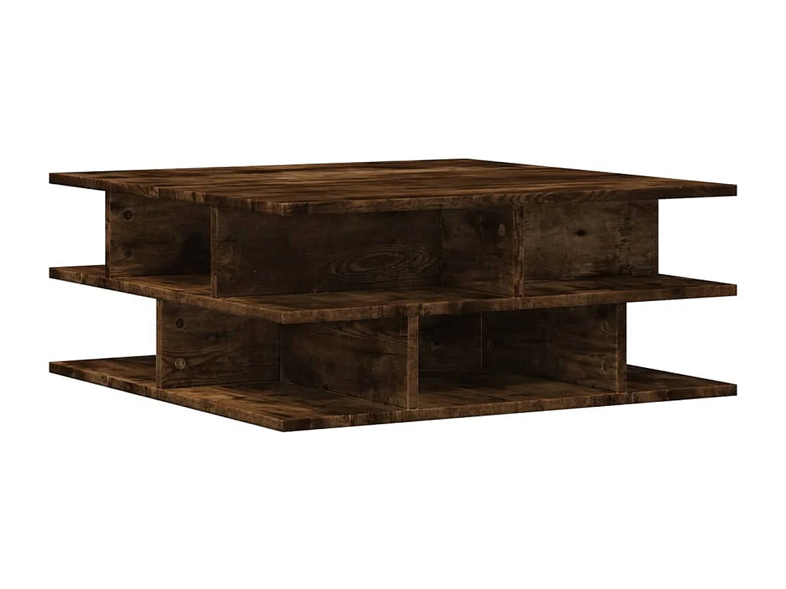 Mesa de centro 70x70x29 cm derivados de madeira carvalho fumado