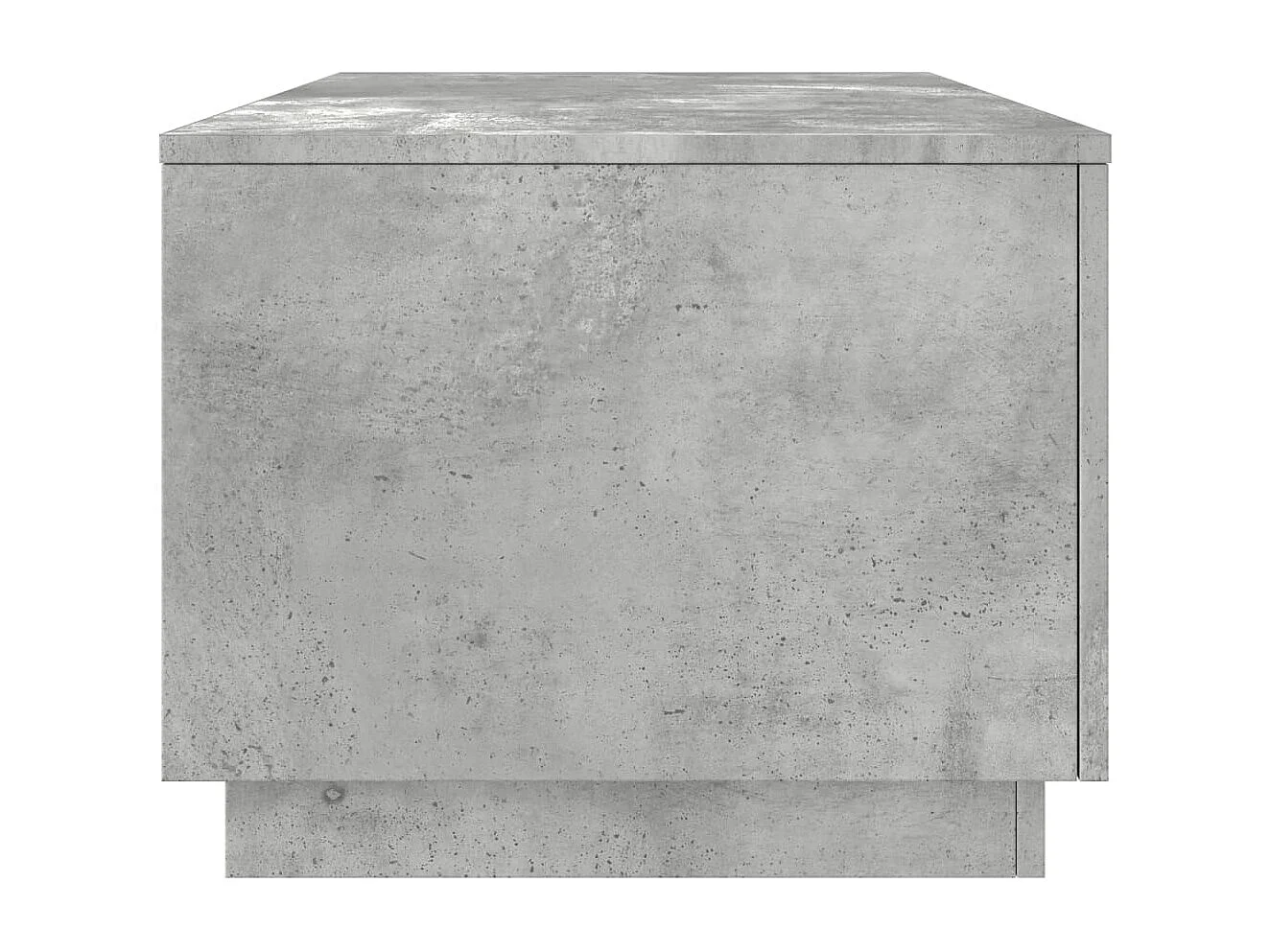 Mesa de centro com luzes LED 90x50x40 cm cinzento cimento