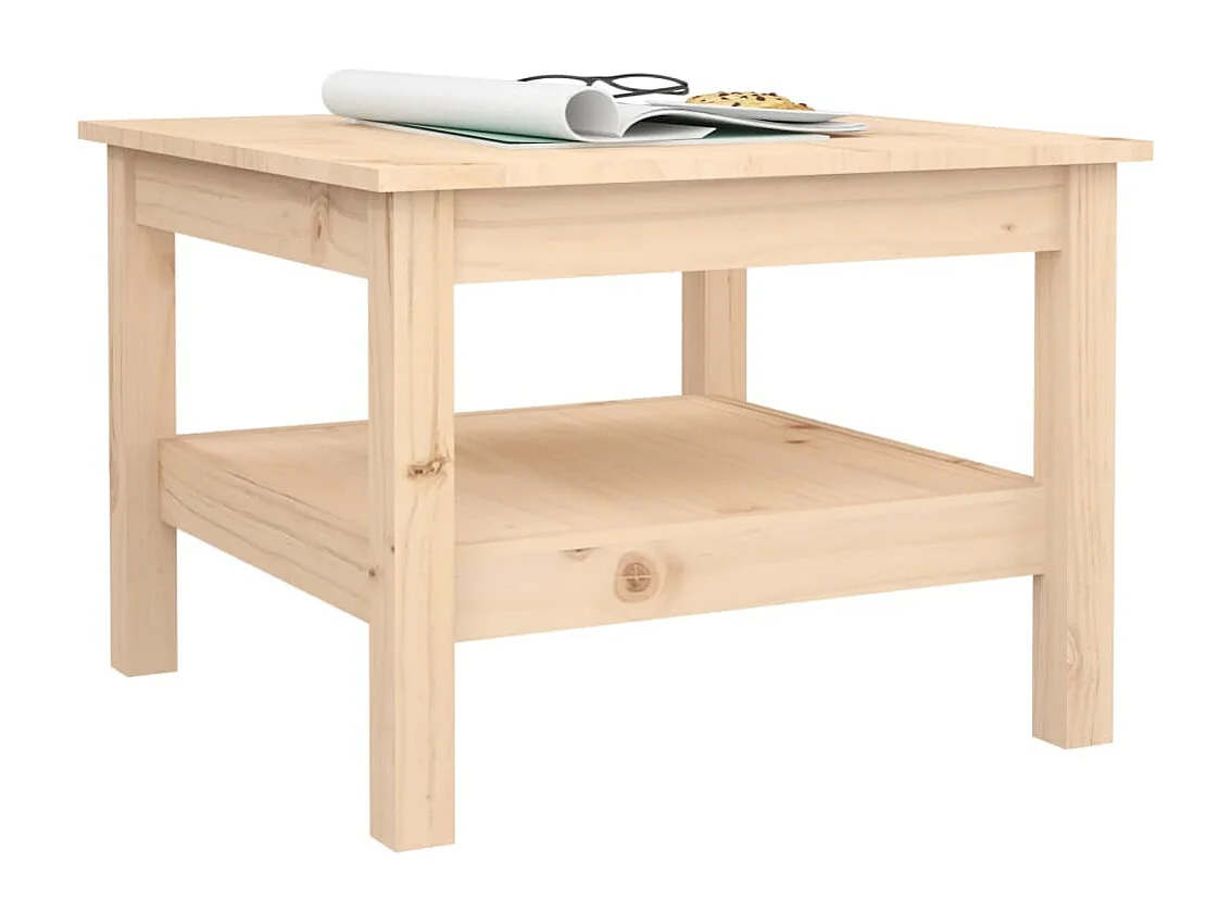 Table basse 55x55x40 cm Bois massif de pin