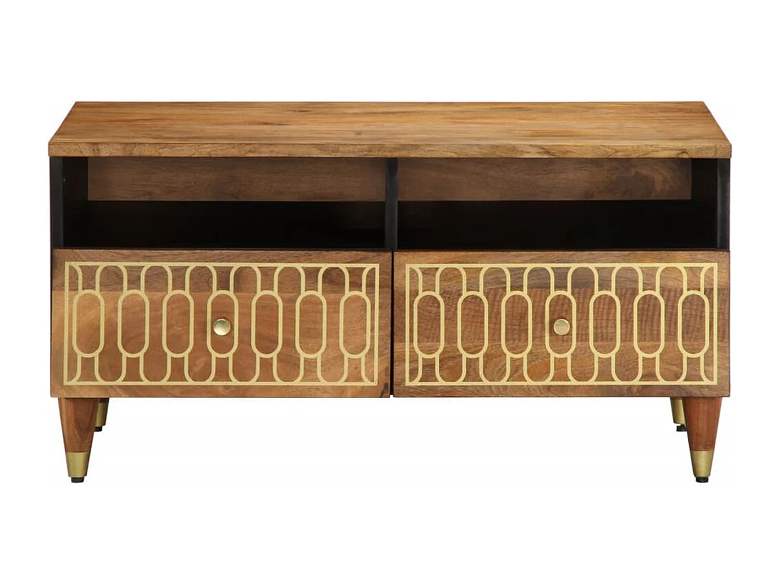 Salontafel 80x54x40 cm massief mangohout