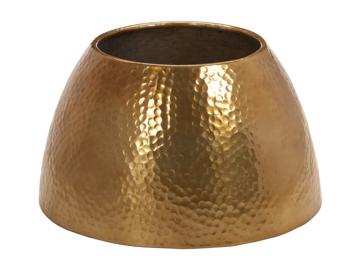 Mesa de centro em alumínio martelado Ø 50x30 cm bronze