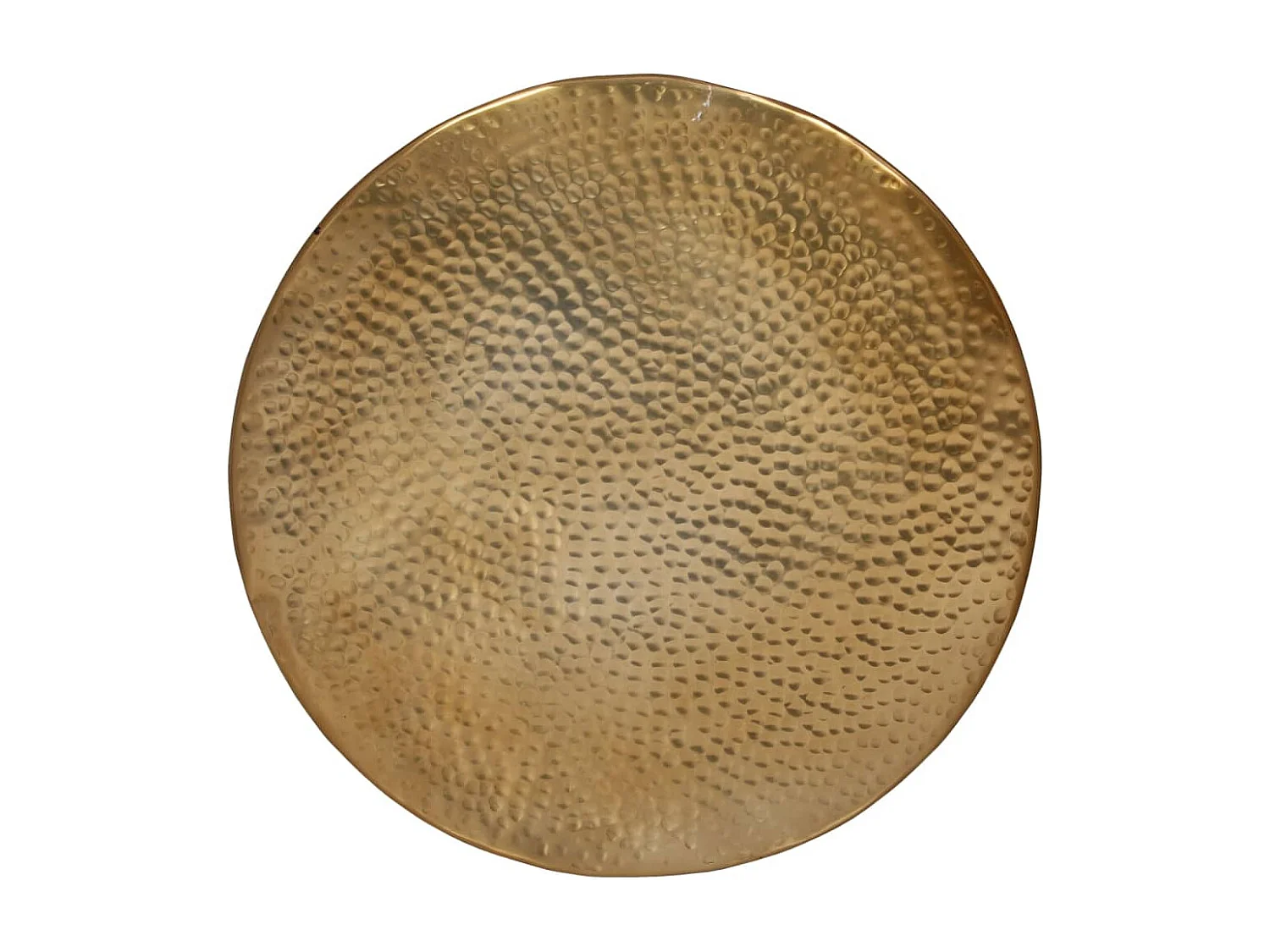 Mesa de centro em alumínio martelado Ø 50x30 cm bronze