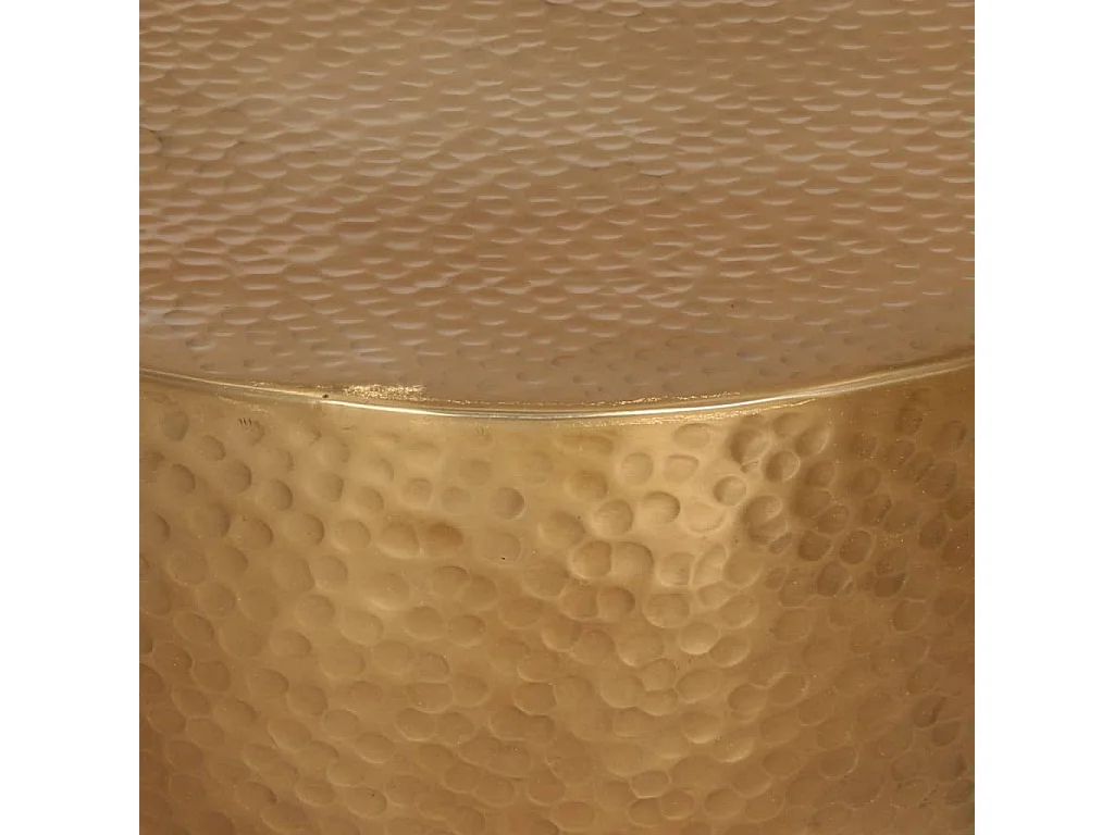 Mesa de centro em alumínio martelado Ø 50x30 cm bronze