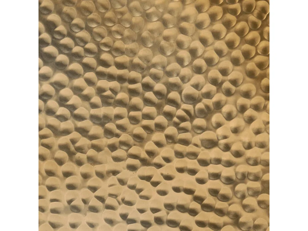 Mesa de centro em alumínio martelado Ø 50x30 cm bronze