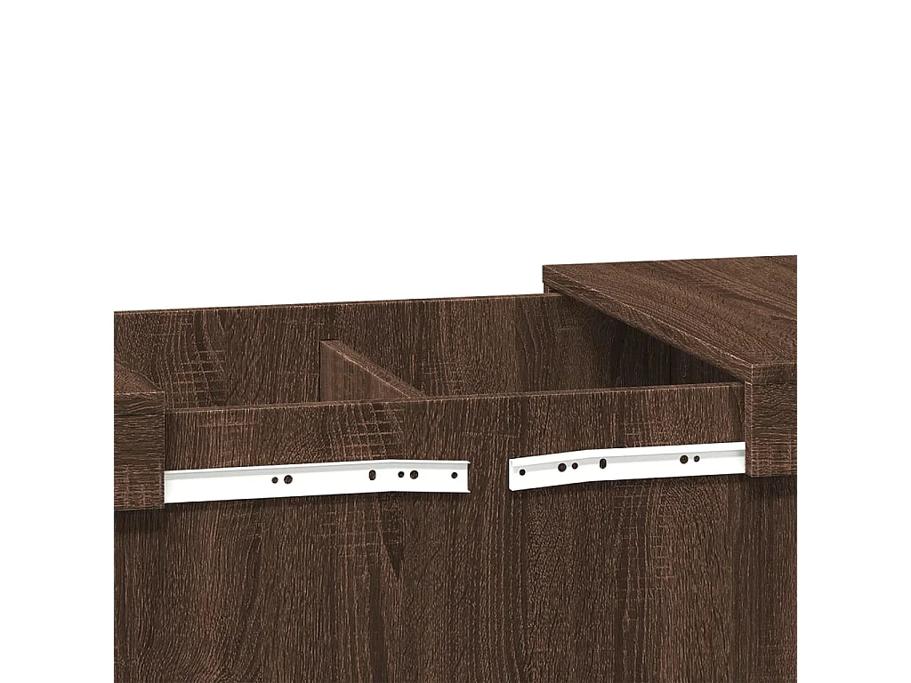 Mesa de centro 80x55x40 cm derivados madeira carvalho castanho