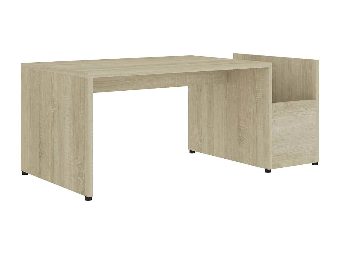 Salontafel 90x45x35 cm bewerkt hout sonoma eikenkleurig