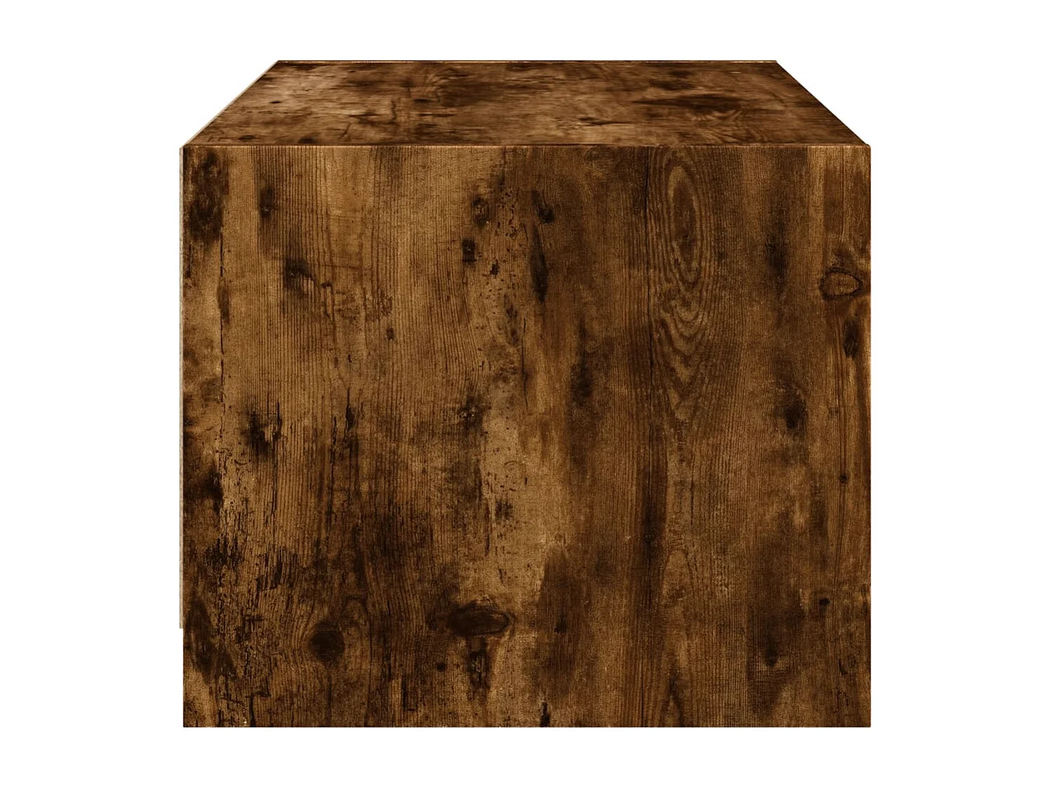 Salontafel met glazen deuren 68x50x42 cm gerookt eikenkleurig