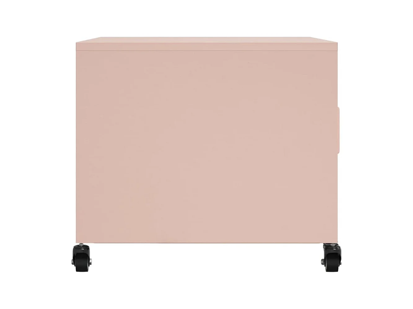 Table basse rose 68x50x43,5 cm acier