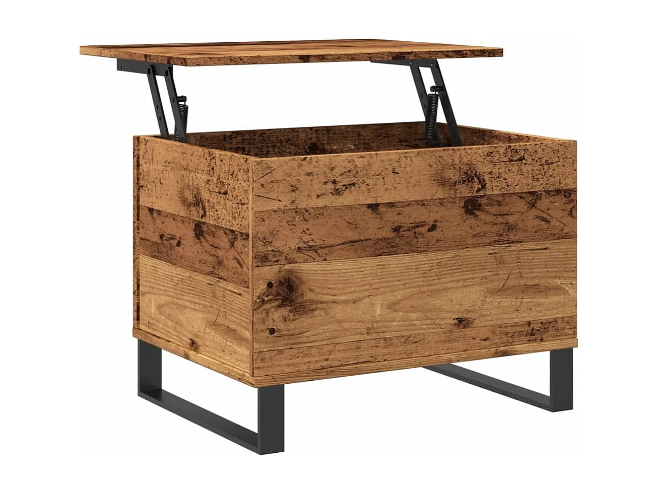 Table basse vieux bois 60x44,5x45 cm bois d'ingénierie