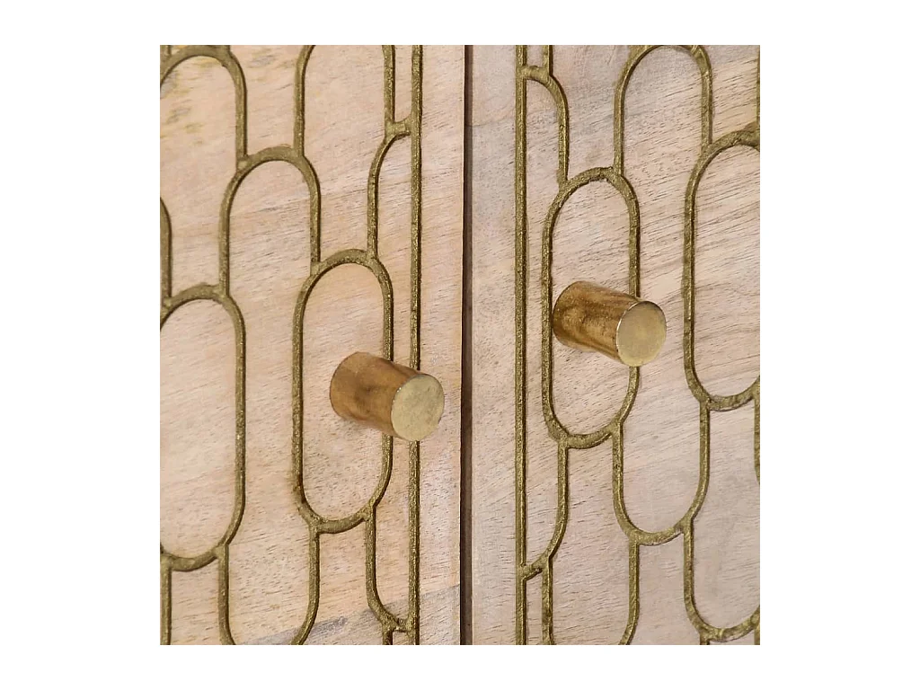 Tavolino da Salotto 80x50x40 cm Legno Massello di Mango