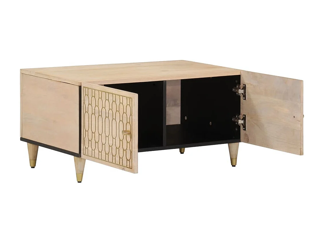 Salontafel 80x50x40 cm massief mangohout