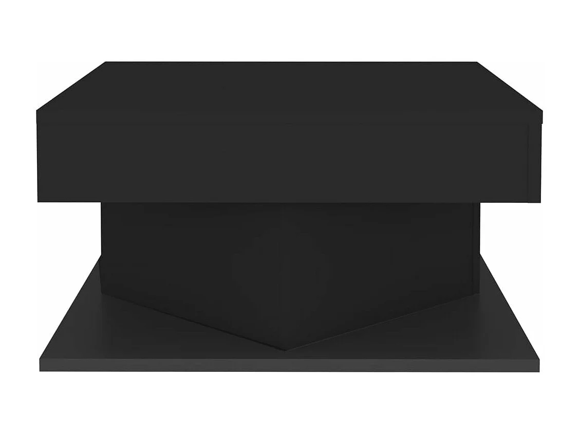 Table basse Noir 57x57x30 cm Bois d'ingénierie