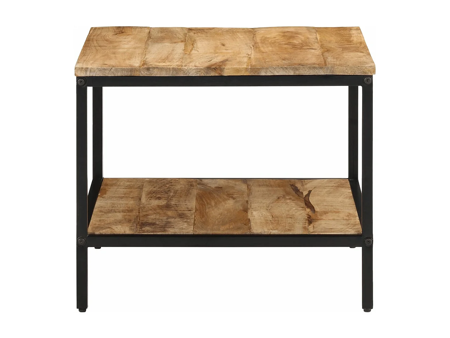 Table basse 55x55x45 cm bois de manguier massif brut