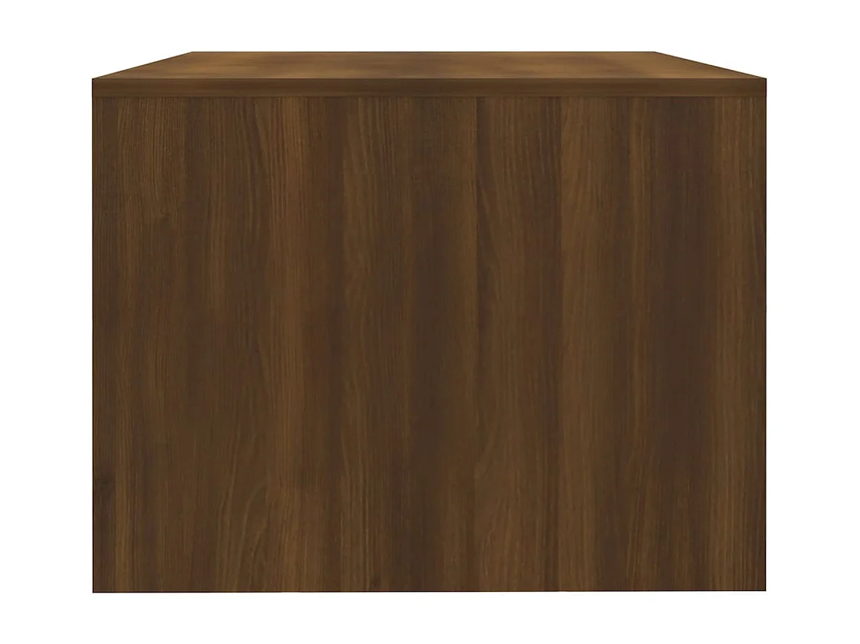 Tavolino Salotto Rovere Marrone 102x55x42 cm Legno Multistrato