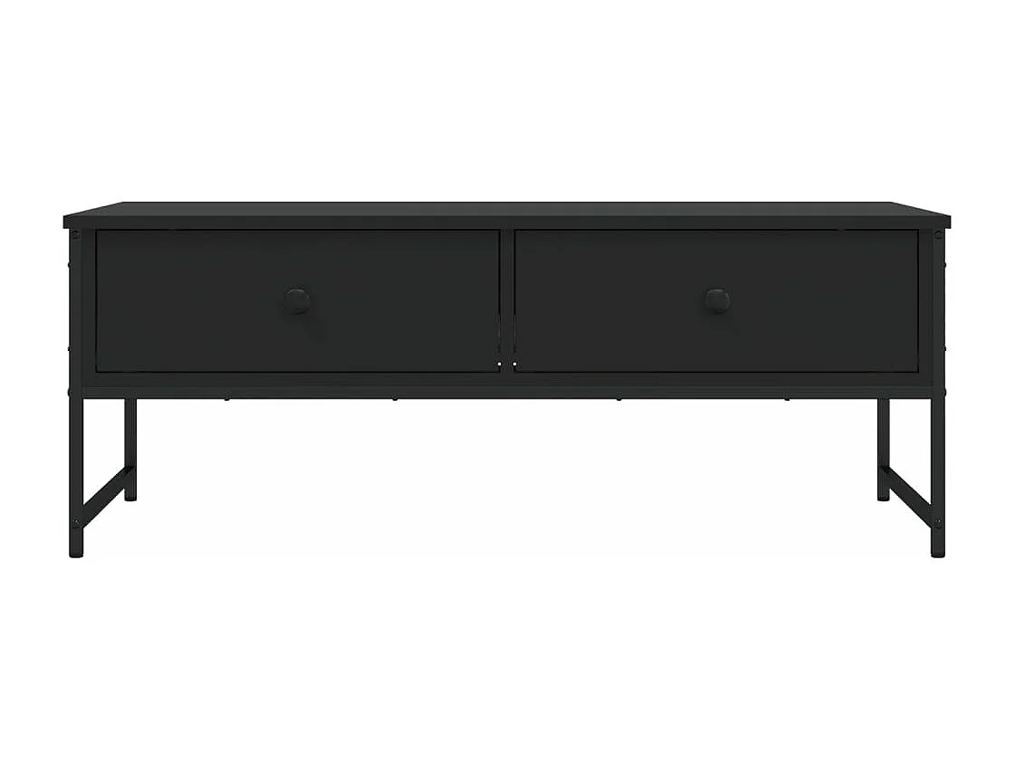 Table basse noir 101x49x39,5 cm bois d'ingénierie