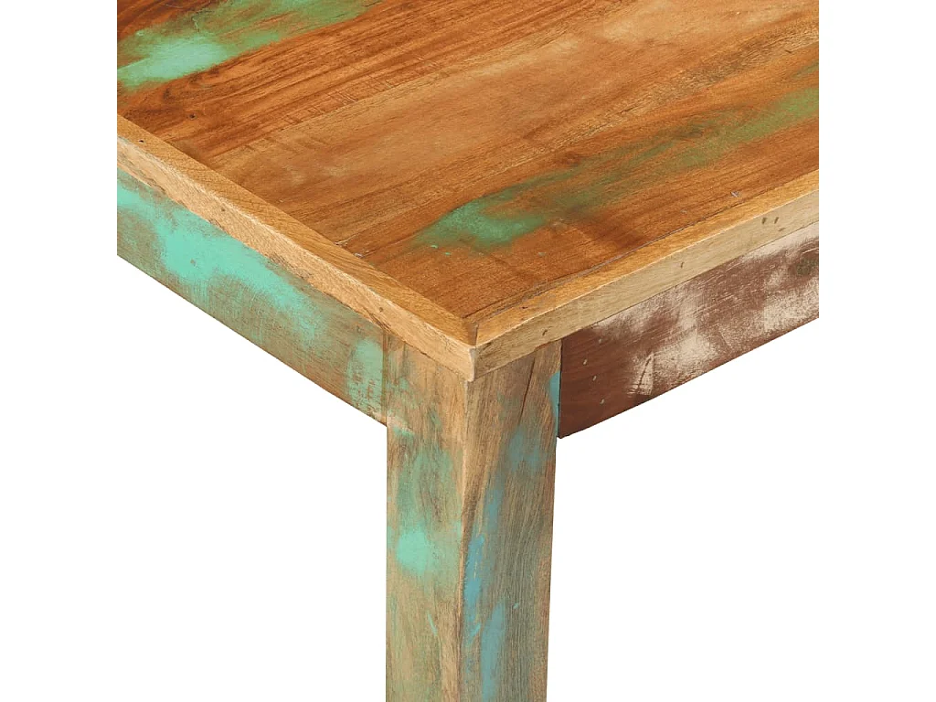 Table basse 100x55x45 cm bois de récupération massif