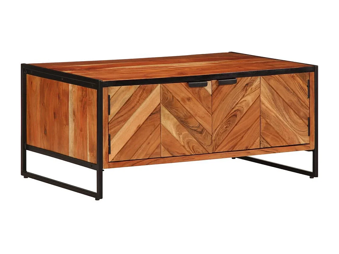 Couchtisch 90x55x40 cm Massivholz Akazie