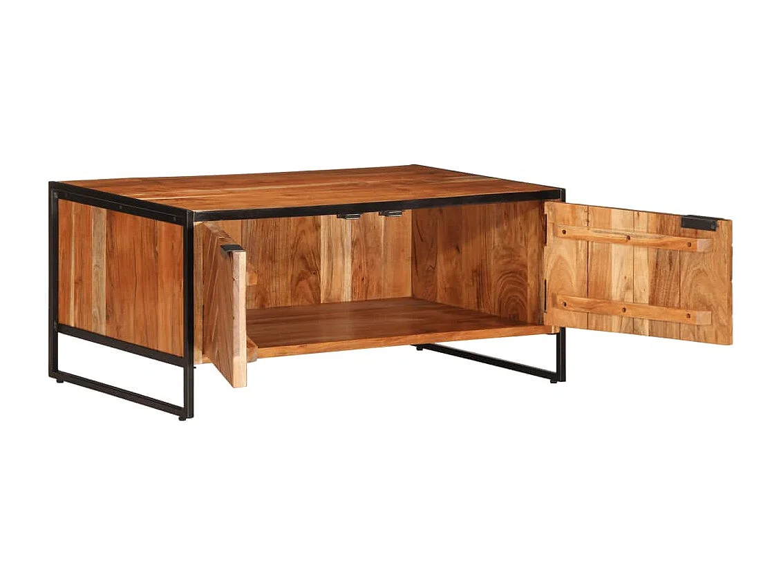 Couchtisch 90x55x40 cm Massivholz Akazie