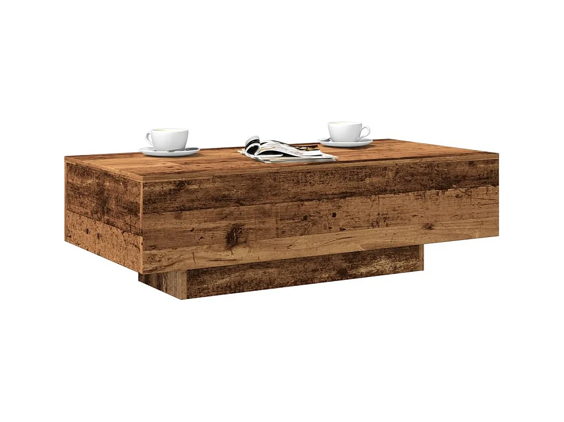 Tavolino Salotto Legno Antico 100x49,5x31 cm Legno Multistrato