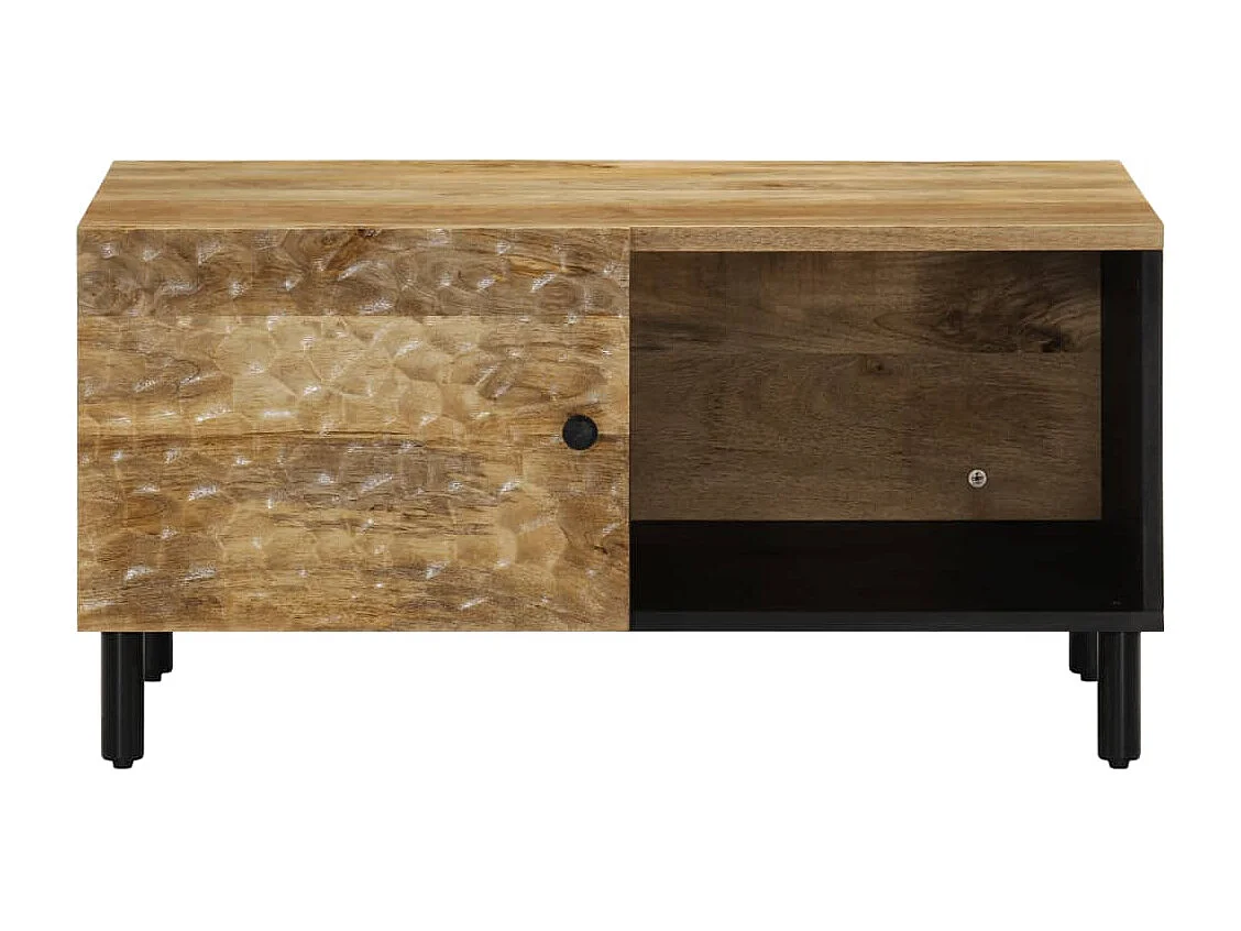 Tavolino da Salotto 80x50x40 cm Legno Massello di Mango