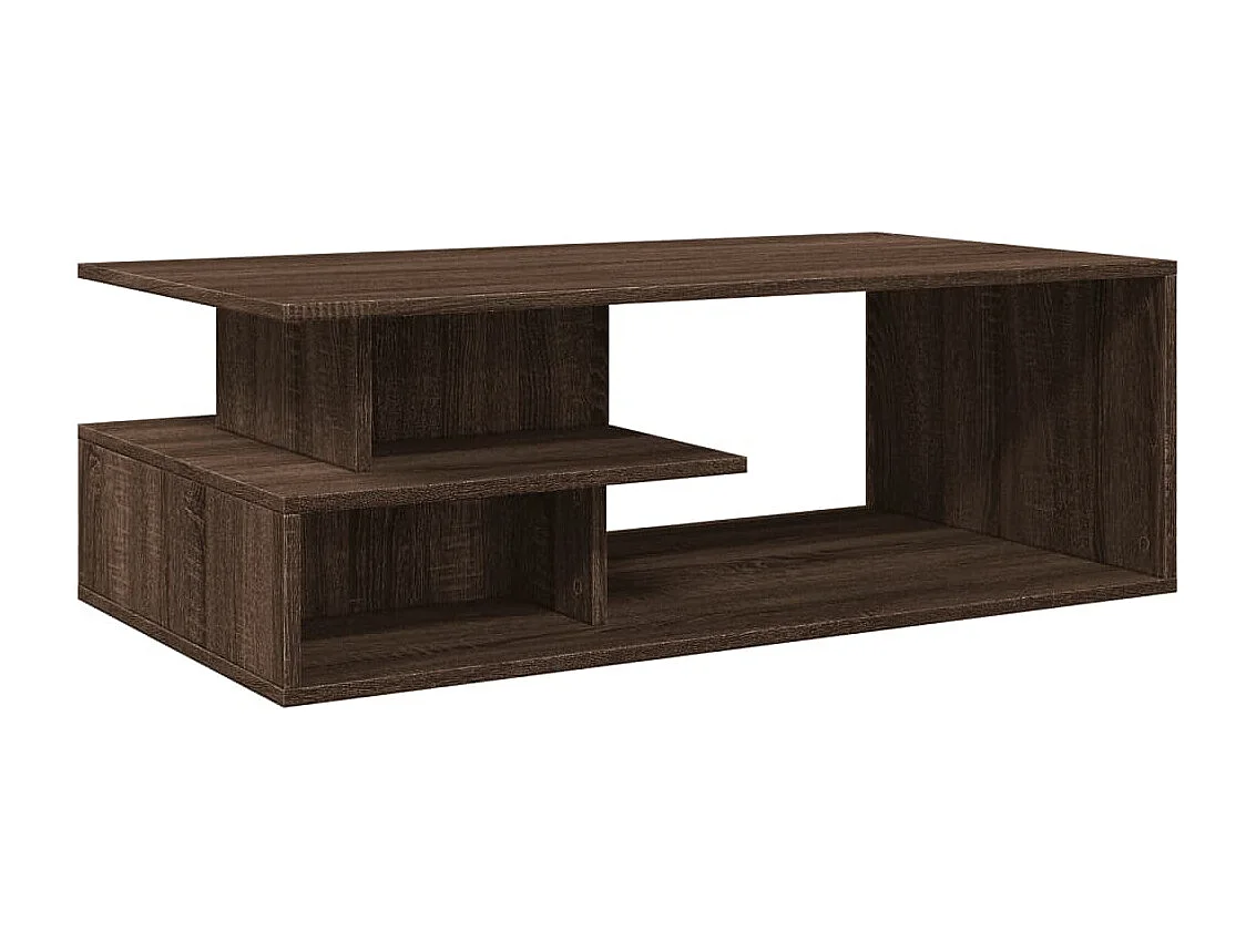 Couchtisch Braun Eichen-Optik 102x55x35 cm Holzwerkstoff