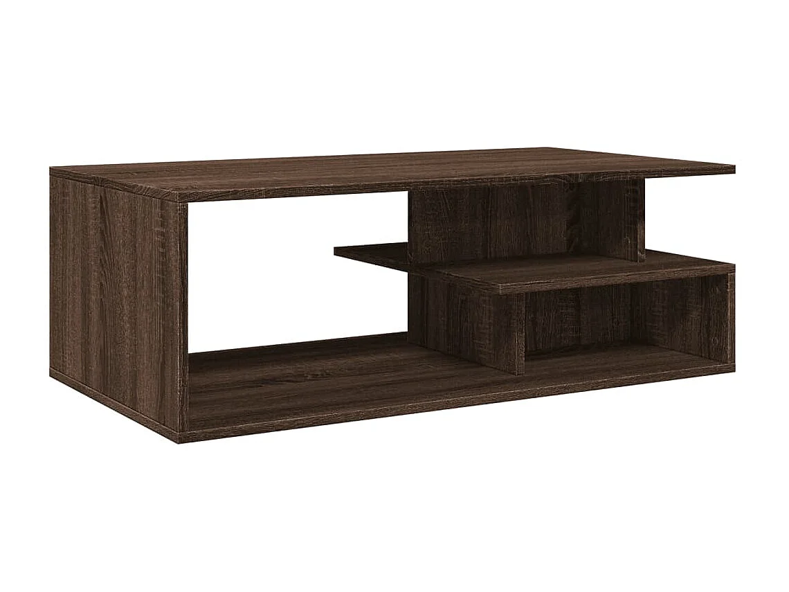 Mesa de centro 102x55x35 cm derivados madeira carvalho castanho