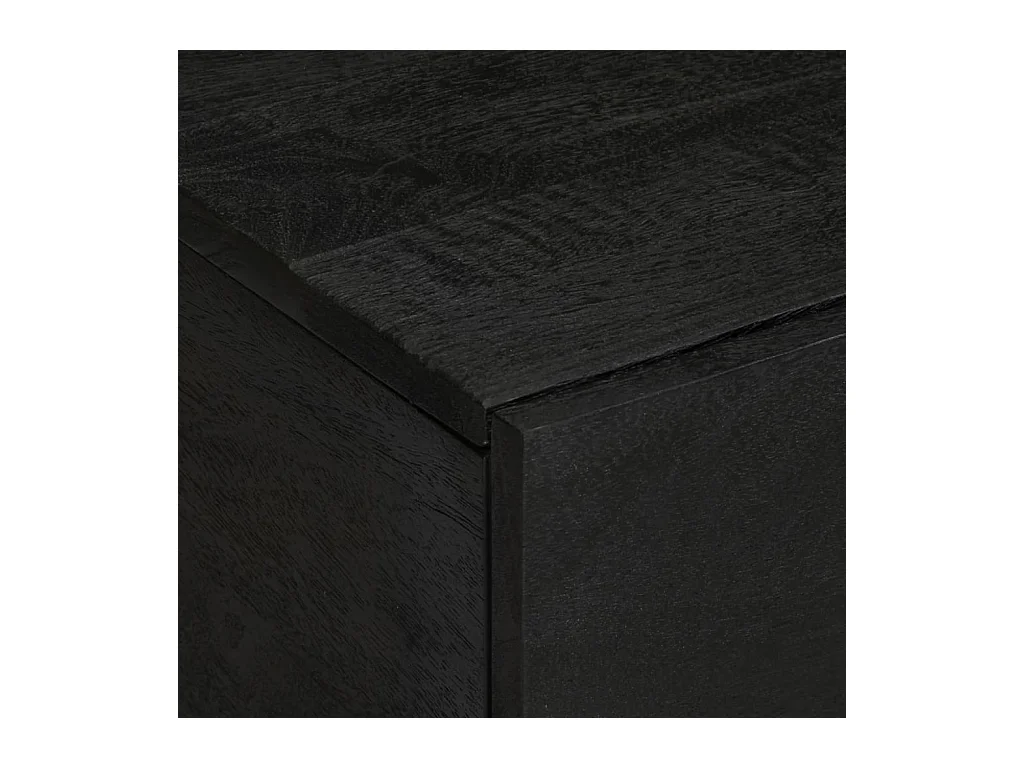 Salontafel 80x50x40 cm bewerkt hout zwart