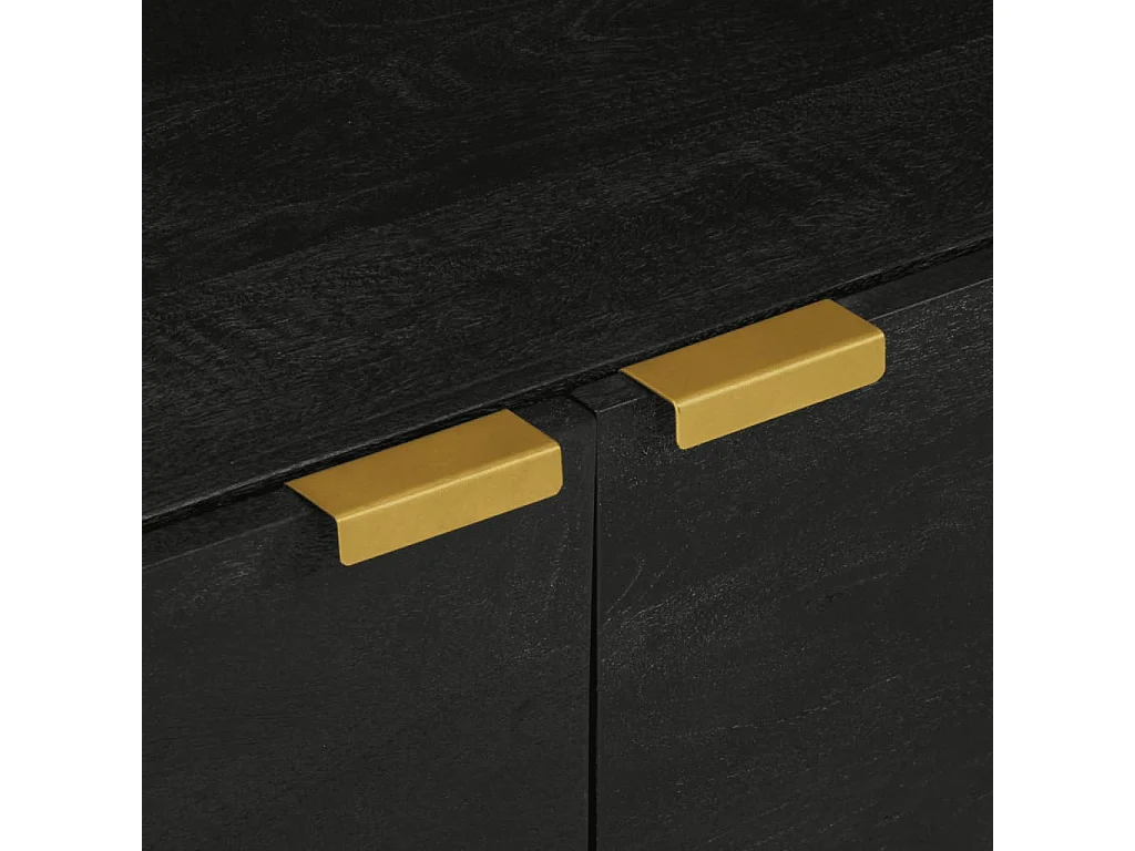 Salontafel 80x50x40 cm bewerkt hout zwart