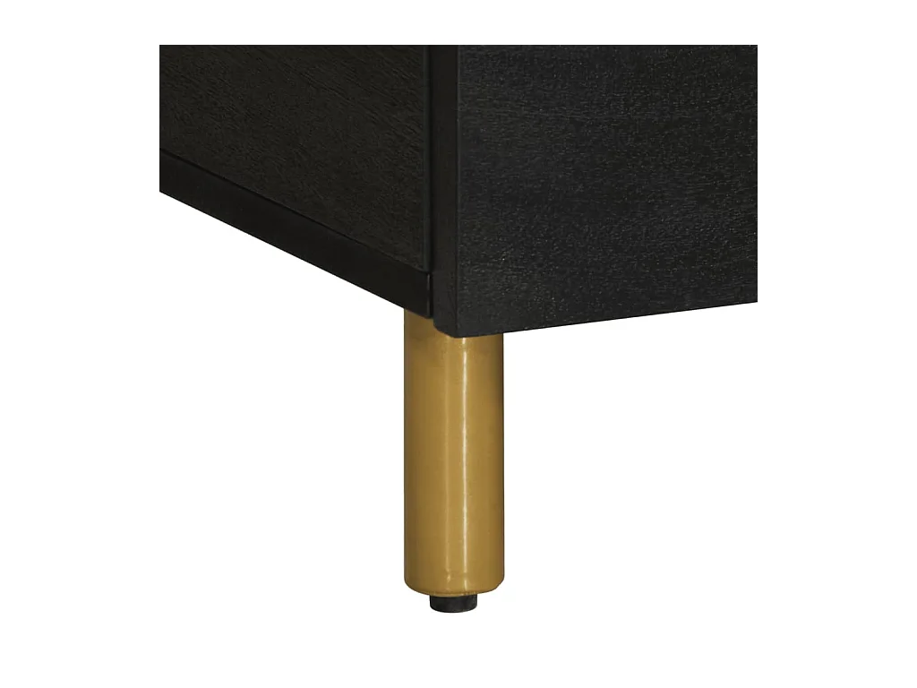 Salontafel 80x50x40 cm bewerkt hout zwart